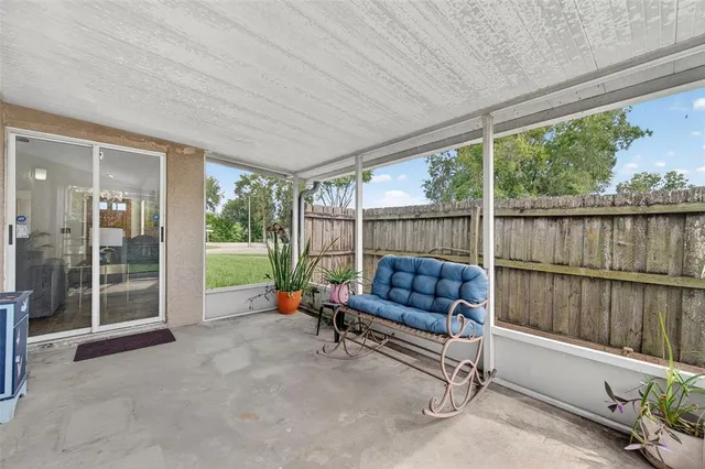 a view of outdoor space with seating area
