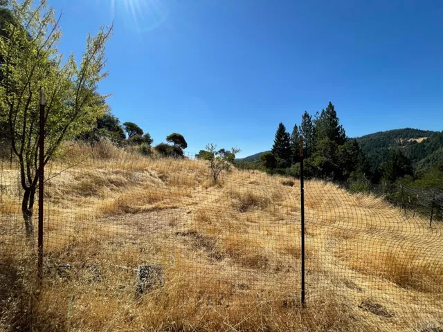 a view of lake with green space