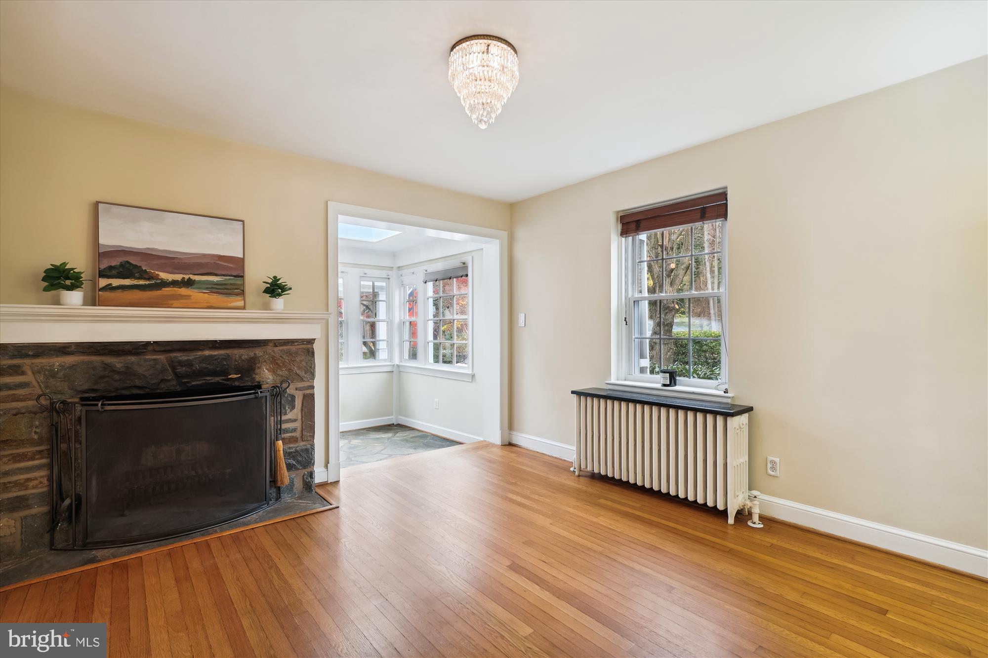 2209 Russell Road Alexandria, VA 22301 - Photo 7 of 48 Stone fireplace!