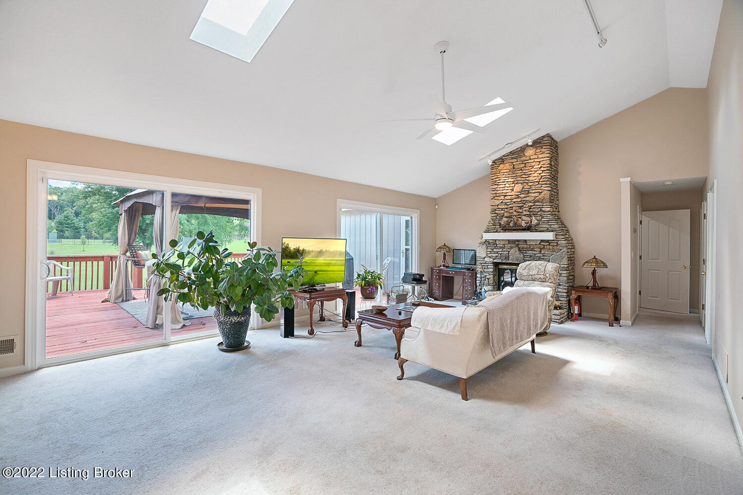 1939 Cardinal Harbour Road Prospect, KY 40059 - Photo 2 of 68 Spacious gr rm, dramatic stone hearth
