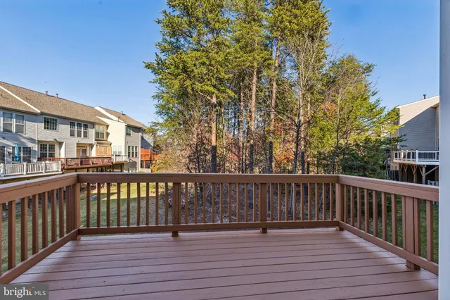 a view of wooden deck