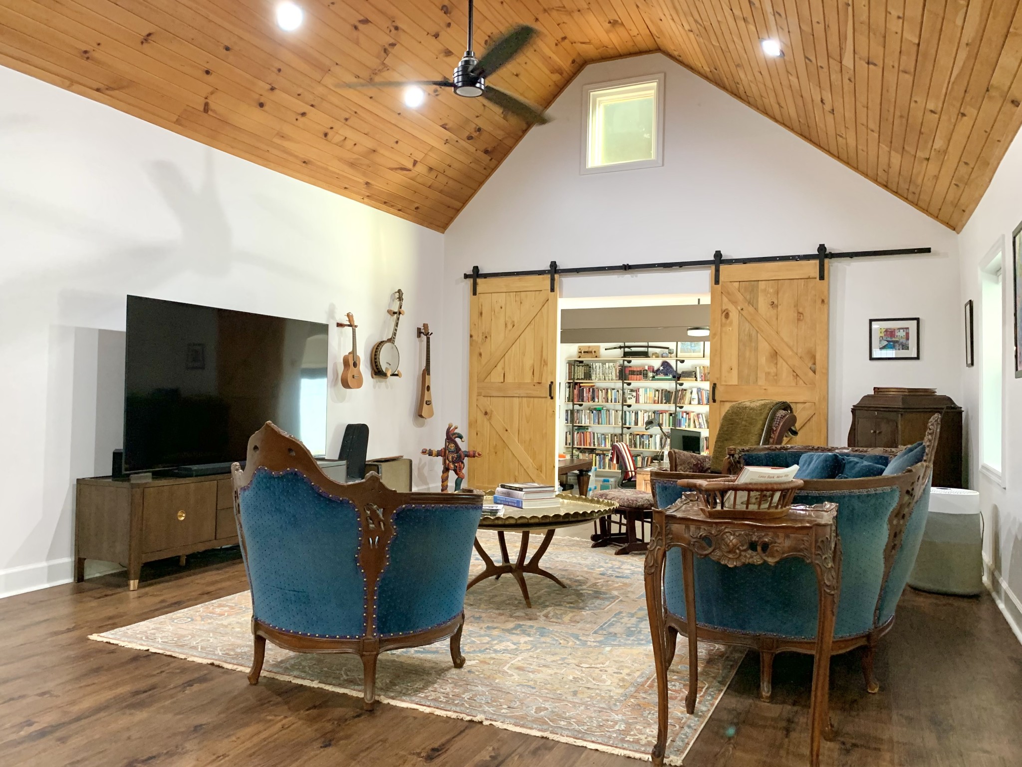 3979 Lem Davis Road Cunningham, TN 37052 - Photo 14 of 70 a living room with lots of furniture and a flat screen tv