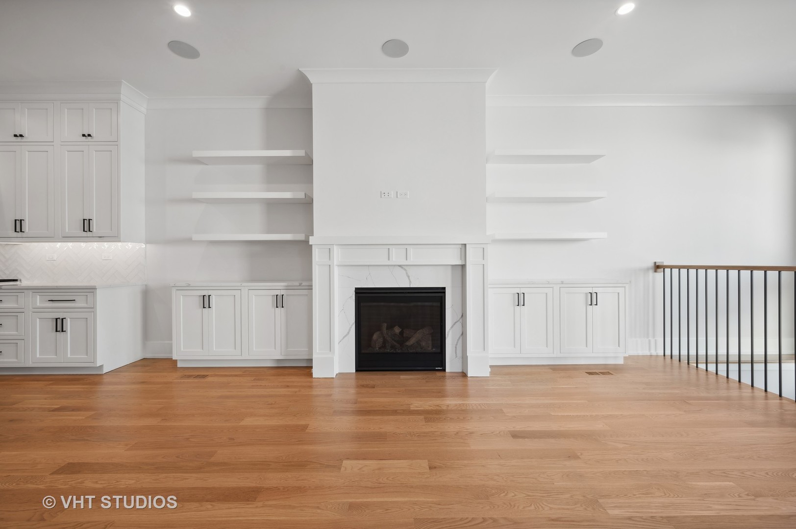 3018 North Seminary Avenue Chicago, IL 60657 - Photo 44 of 62 a view of a livingroom with an empty space and a fireplace