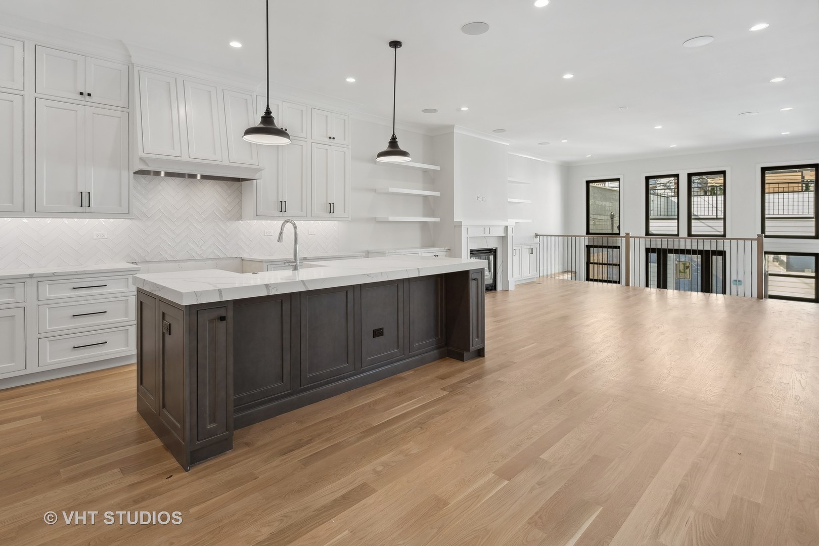3018 North Seminary Avenue Chicago, IL 60657 - Photo 8 of 62 a kitchen with stainless steel appliances granite countertop a sink a stove and a wooden floors