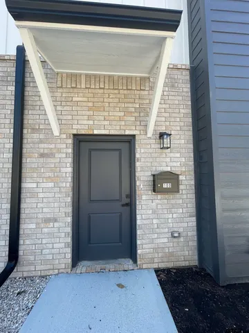 a view of front door of house