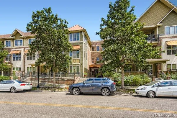 a car parked in front of a building