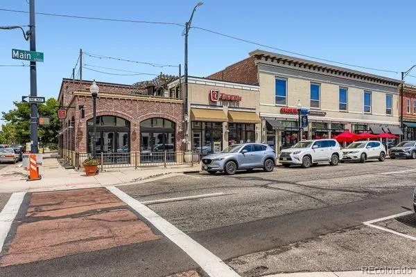 a view of a cars park in front of a building
