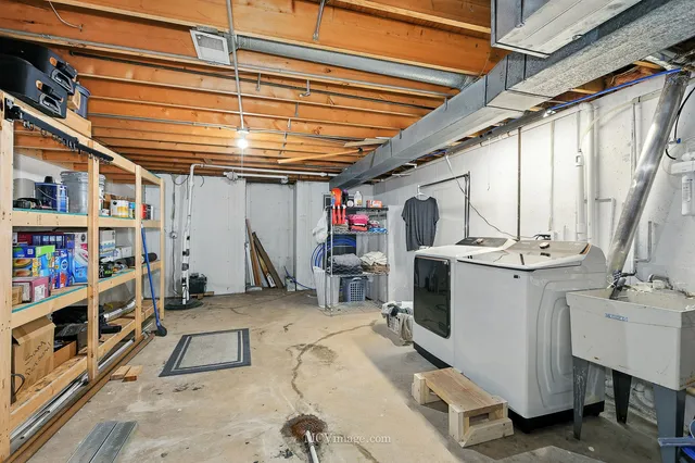 a view of a storage & utility room with stuff