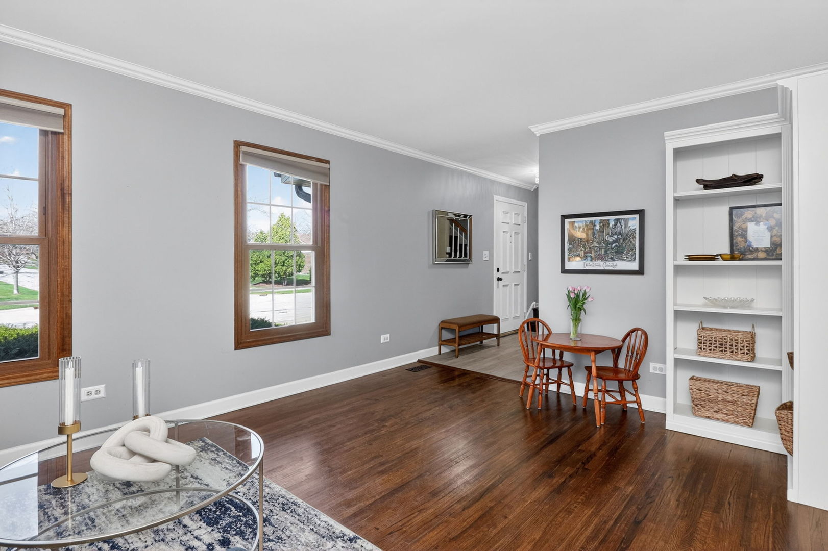 2123 Green Valley Road Darien, IL 60561 - Photo 3 of 30 a living room with furniture and wooden floor