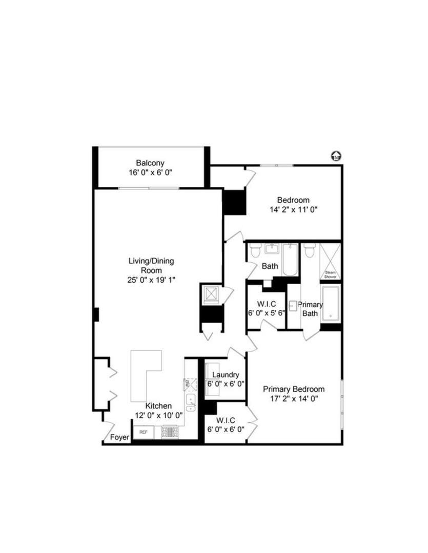 55 West Delaware Place, Unit 921 Chicago, IL 60610 - Photo 33 of 33 a picture of a floor plan