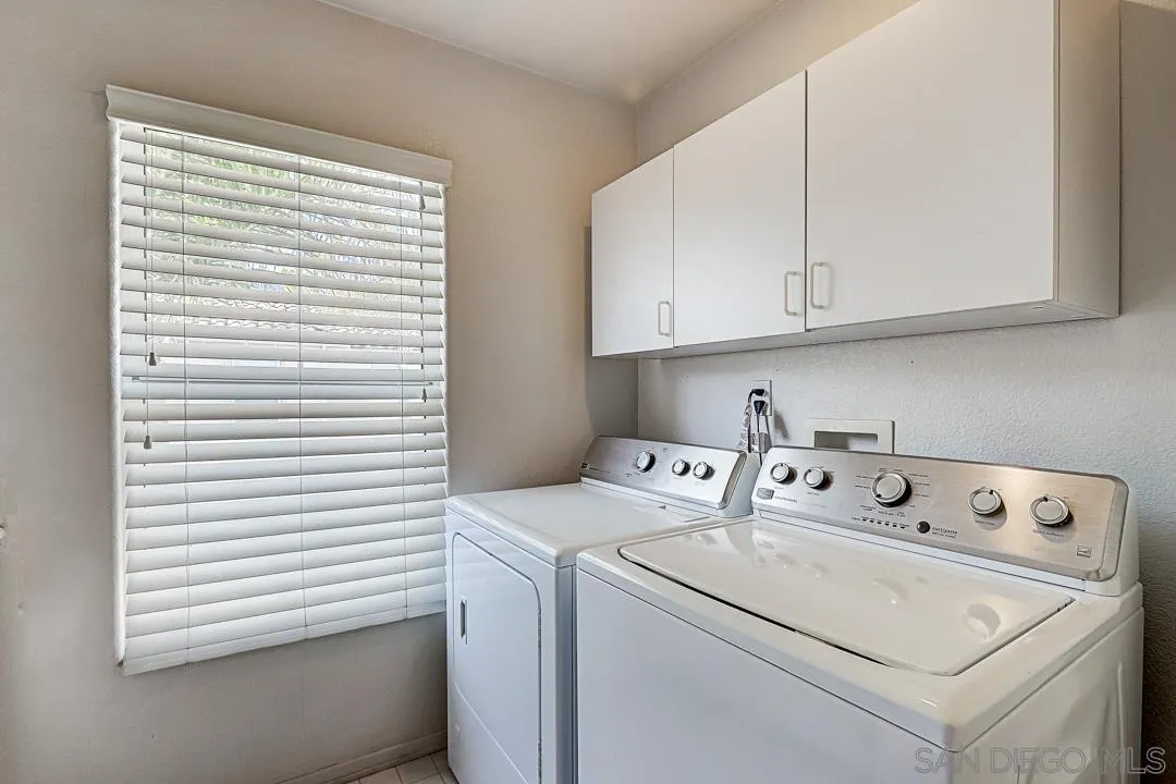 7134 Pintail Drive Carlsbad, CA 92011 - Photo 12 of 30 a view of washer and dryer with bathroom in the background