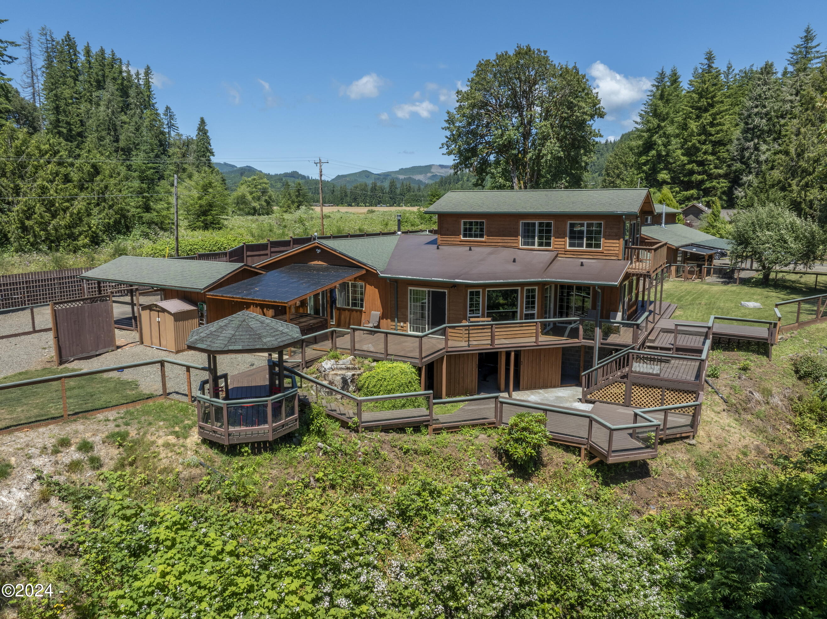 7006 Logsden Road Siletz, OR 97380 - Photo 1 of 74 Back Aerial