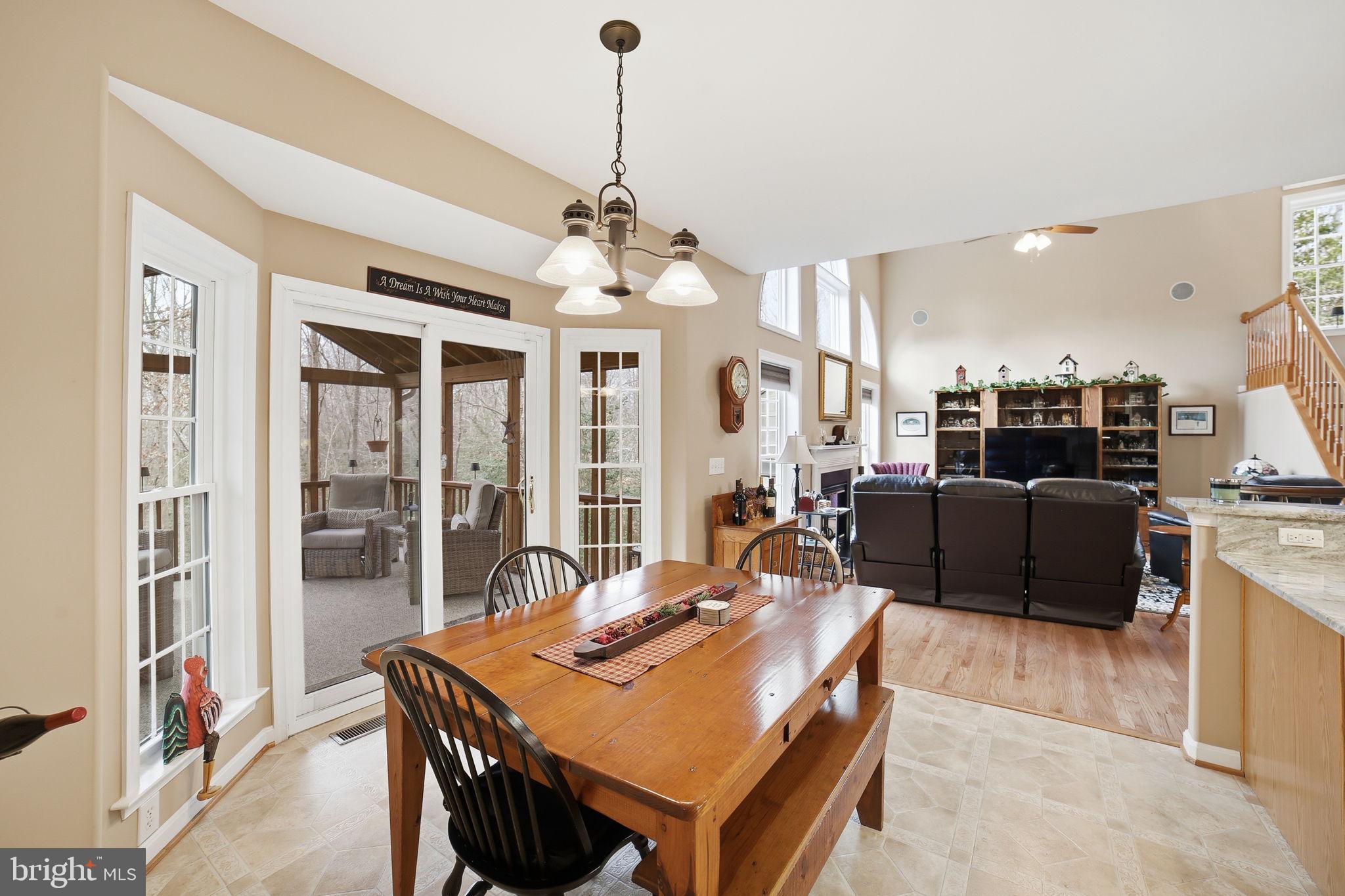 7730 Riparian Court Fredericksburg, VA 22408 - Photo 8 of 24 a view of a dining room with furniture window and outside view