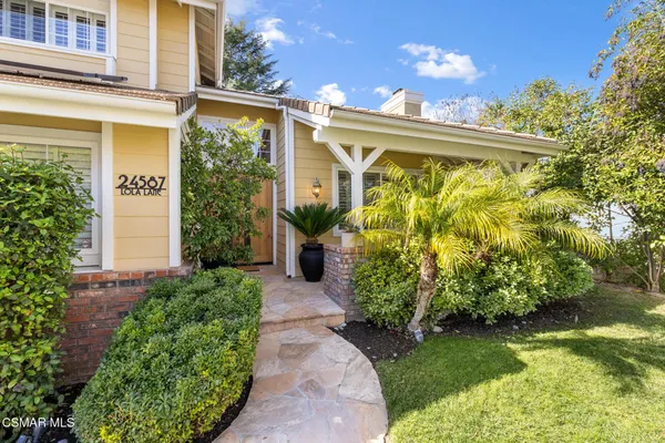 a view of a potted plants in front of a house