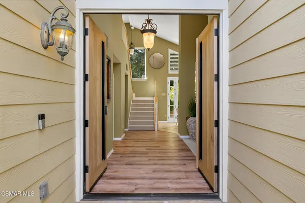 a view of a entryway door of the house