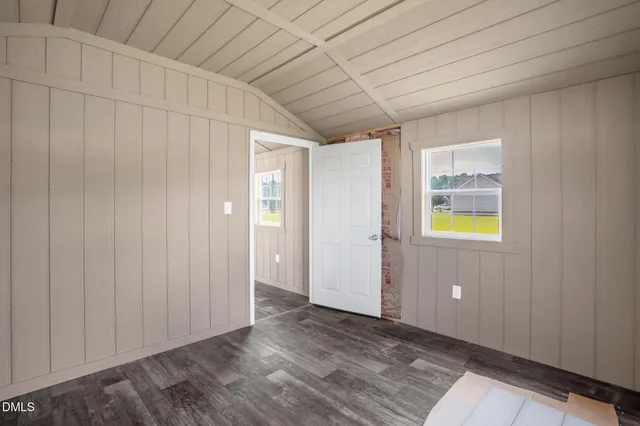 a view of a room that has a window