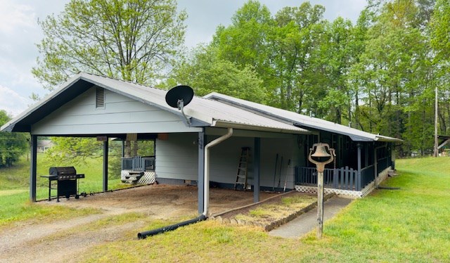 2-Car Carport and Rear