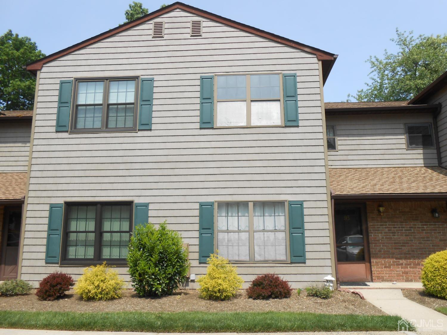 a front view of a house