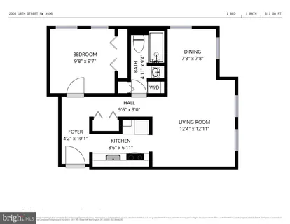 $350,000 | 2305 18th Street Northwest, Unit 406, Washington, DC 20009
