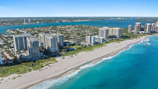 an aerial view of a city