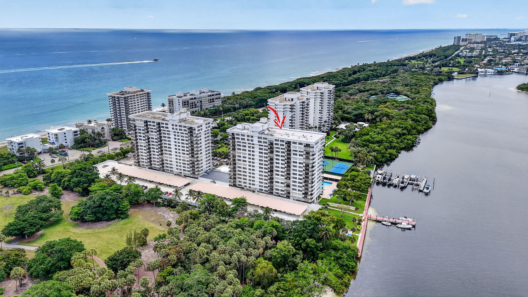 2121 North Ocean Boulevard, Unit 705W Boca Raton, FL 33431 - Photo 36 of 51 Aerial