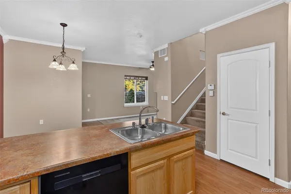 a view of an empty room