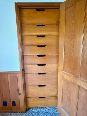 a view of walk in closet