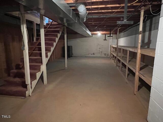 971 Rock Spring Church Road Henderson, NC 27537 - Photo 25 of 39 a view of an empty room with stairs