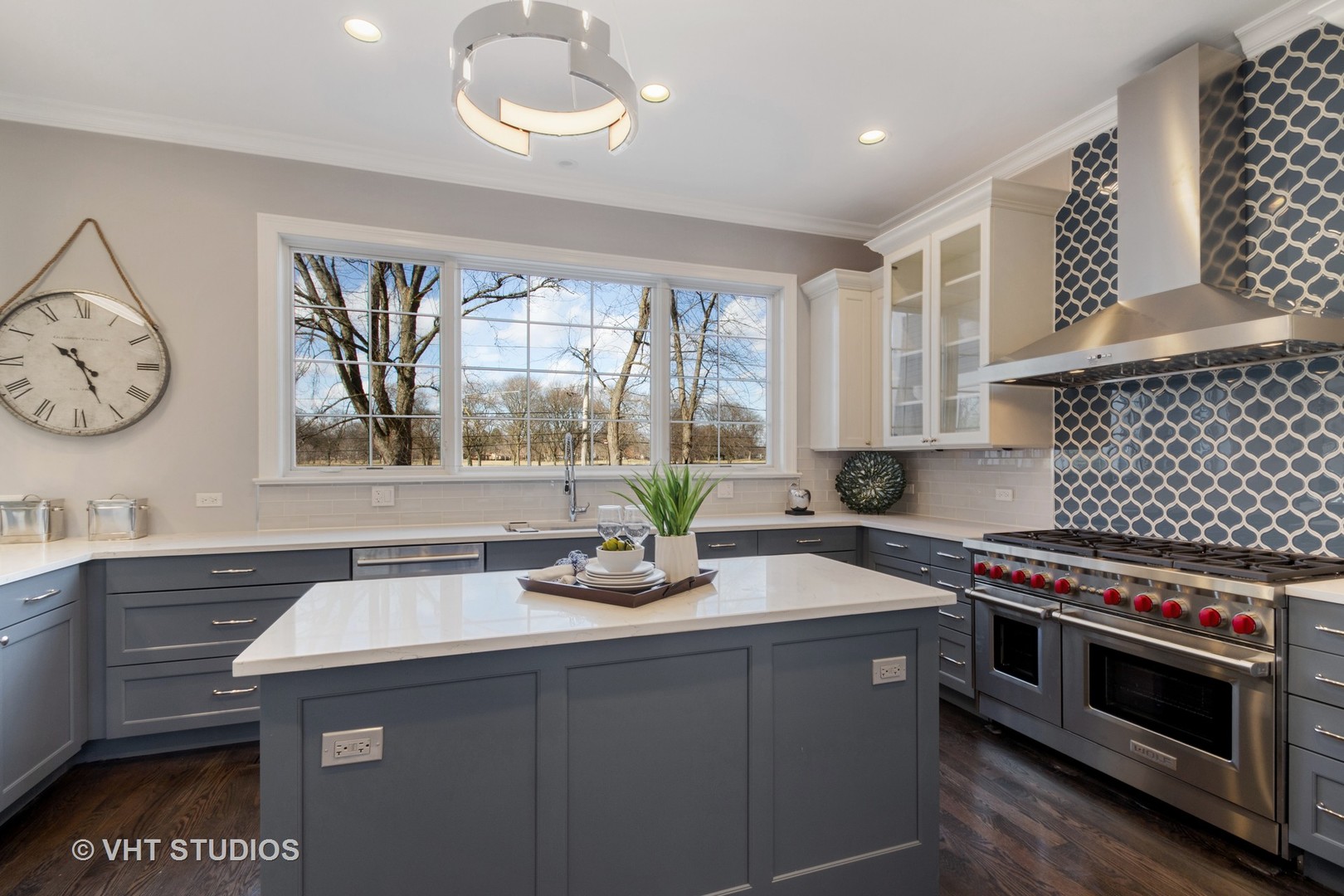 2800 Central Road Glenview, IL 60025 - Photo 6 of 31 a kitchen with a stove a sink and a window