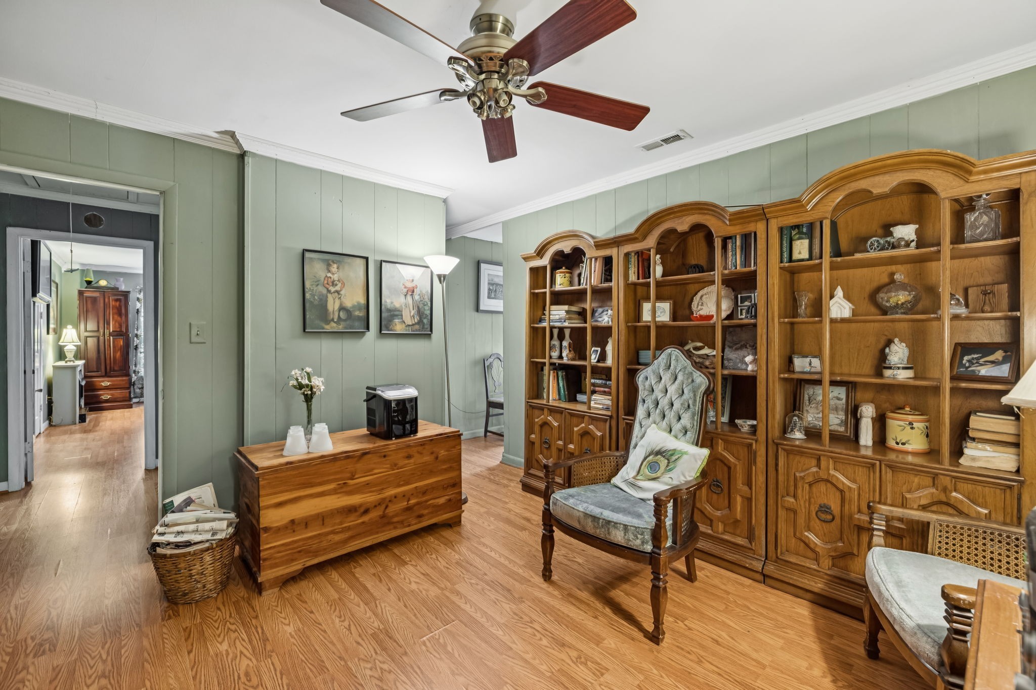 701 Hafner Road Charlotte, TN 37036 - Photo 36 of 52 a living room with furniture and wooden floor