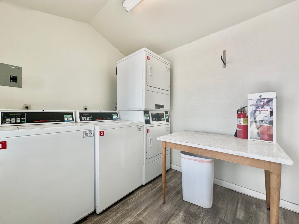 2711 Hemphill Park, Unit A Austin, TX 78705 - Photo 8 of 8 a utility room with dryer and washer
