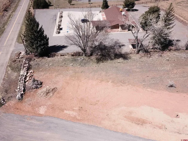 a view of a yard with snow