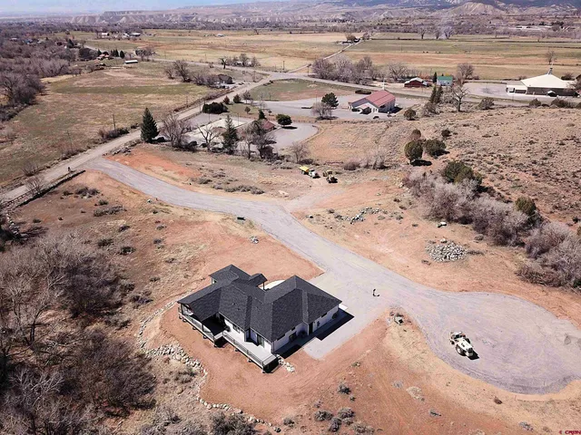 a view of a beach with a mountain view
