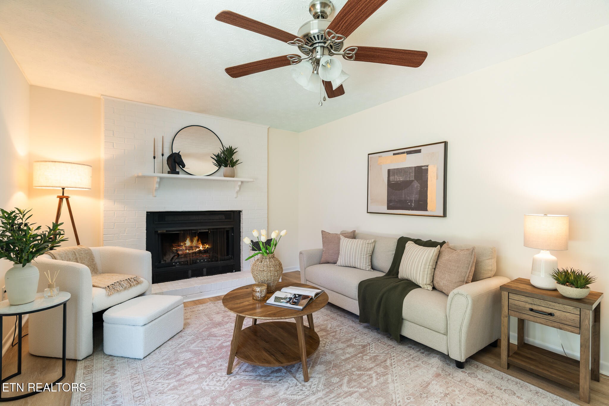 520 Harrow Road Knoxville, TN 37934 - Photo 14 of 42 a living room with furniture and a fireplace
