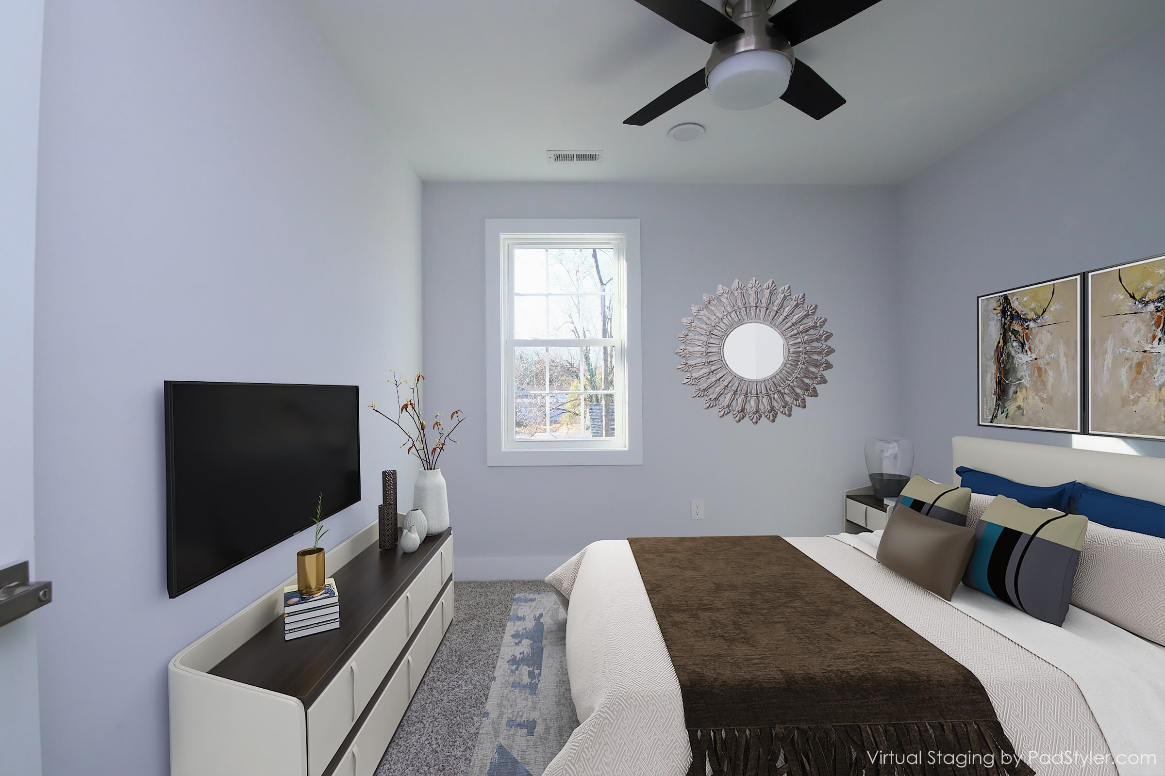 1412 East Jones Street Raleigh, NC 27610 - Photo 40 of 54 Staged Bedroom 3