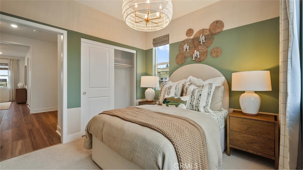 1803 Lychee Street Fullerton, CA 92833 - Photo 17 of 23 a bedroom with a bed and wooden floor