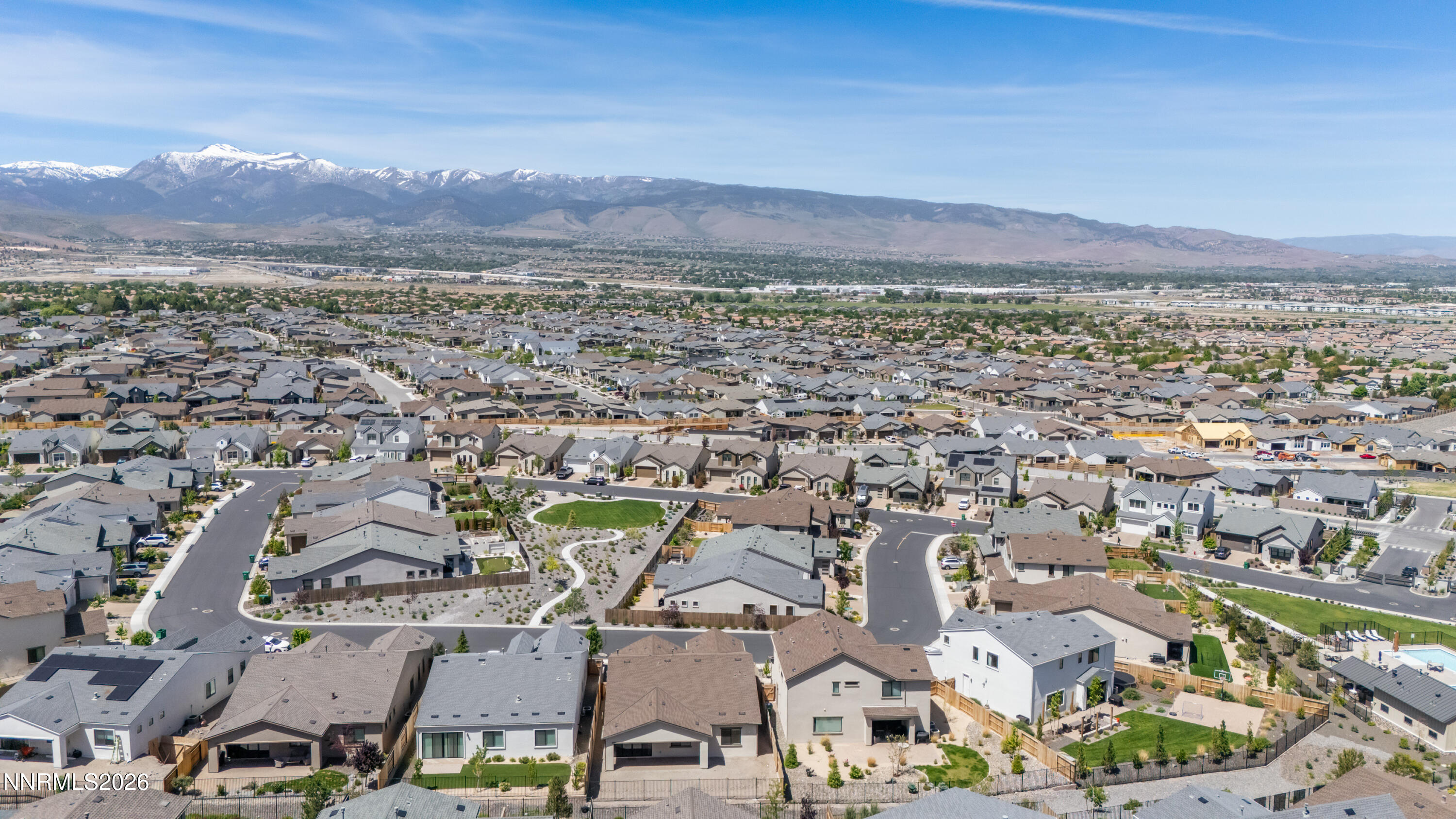 15024 Emerald Sunset Lane Reno, NV 89521 - Photo 56 of 73 an aerial view of residential houses with outdoor space