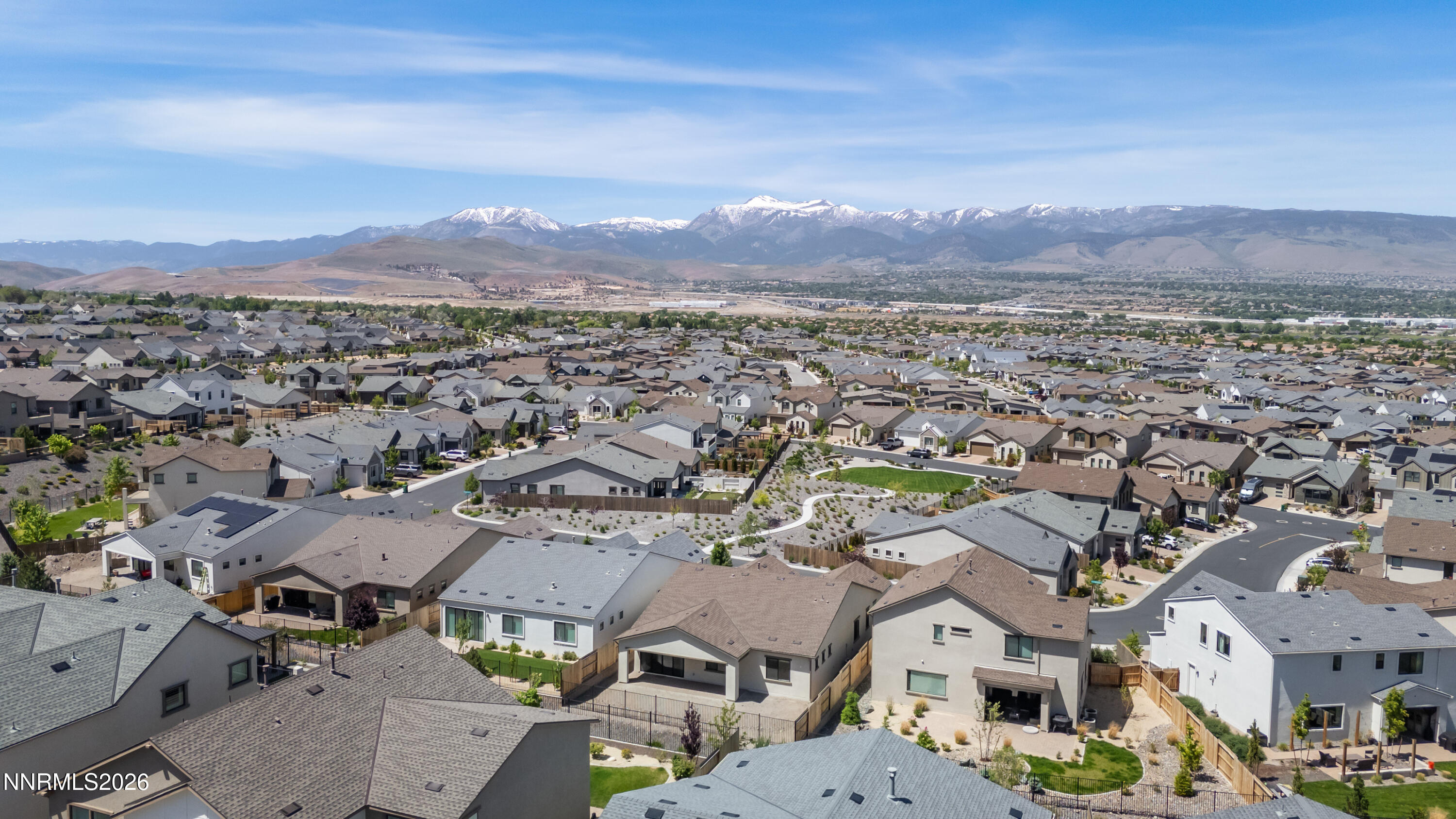15024 Emerald Sunset Lane Reno, NV 89521 - Photo 58 of 73 an aerial view of residential houses with outdoor space