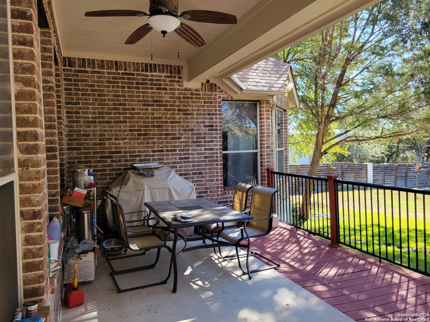 1722 Palmer San Antonio, TX 78260 - Photo 23 of 35 a roof deck with table and chairs and potted plants