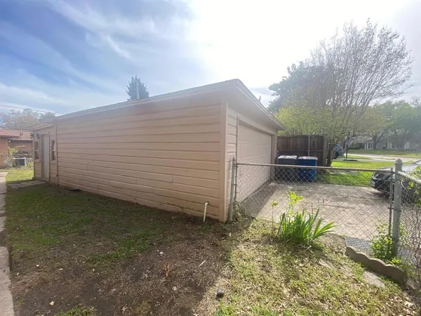 a backyard of a house