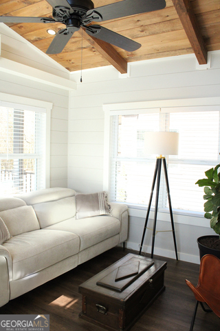 4960 Laurel Lodge Road, Unit 46 Clarkesville, GA 30523 - Photo 23 of 41 a living room with a couch a rug and a window