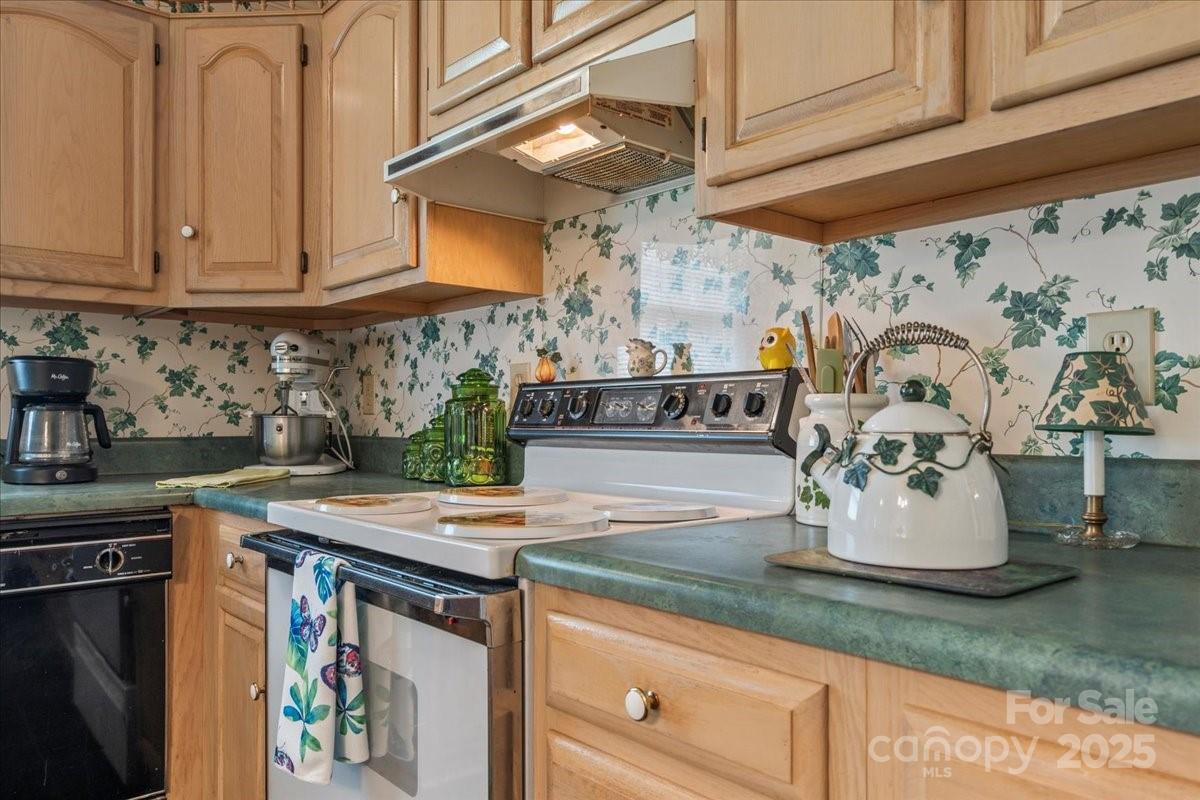 332 Ridge Road Cheraw, SC 29520 - Photo 16 of 46 a kitchen with a stove and cabinets