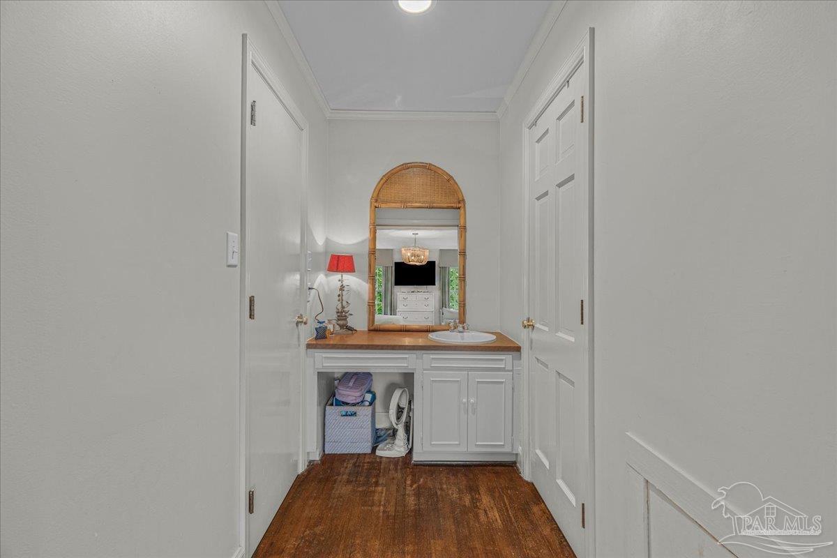 3361 Palermo Road Pensacola, FL 32503 - Photo 41 of 50 a view of a hallway with a workspace