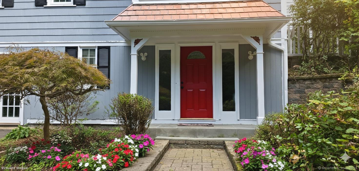 187 West Avon Road Avon, CT 06001 - Photo 35 of 40 a view of a house with potted plants