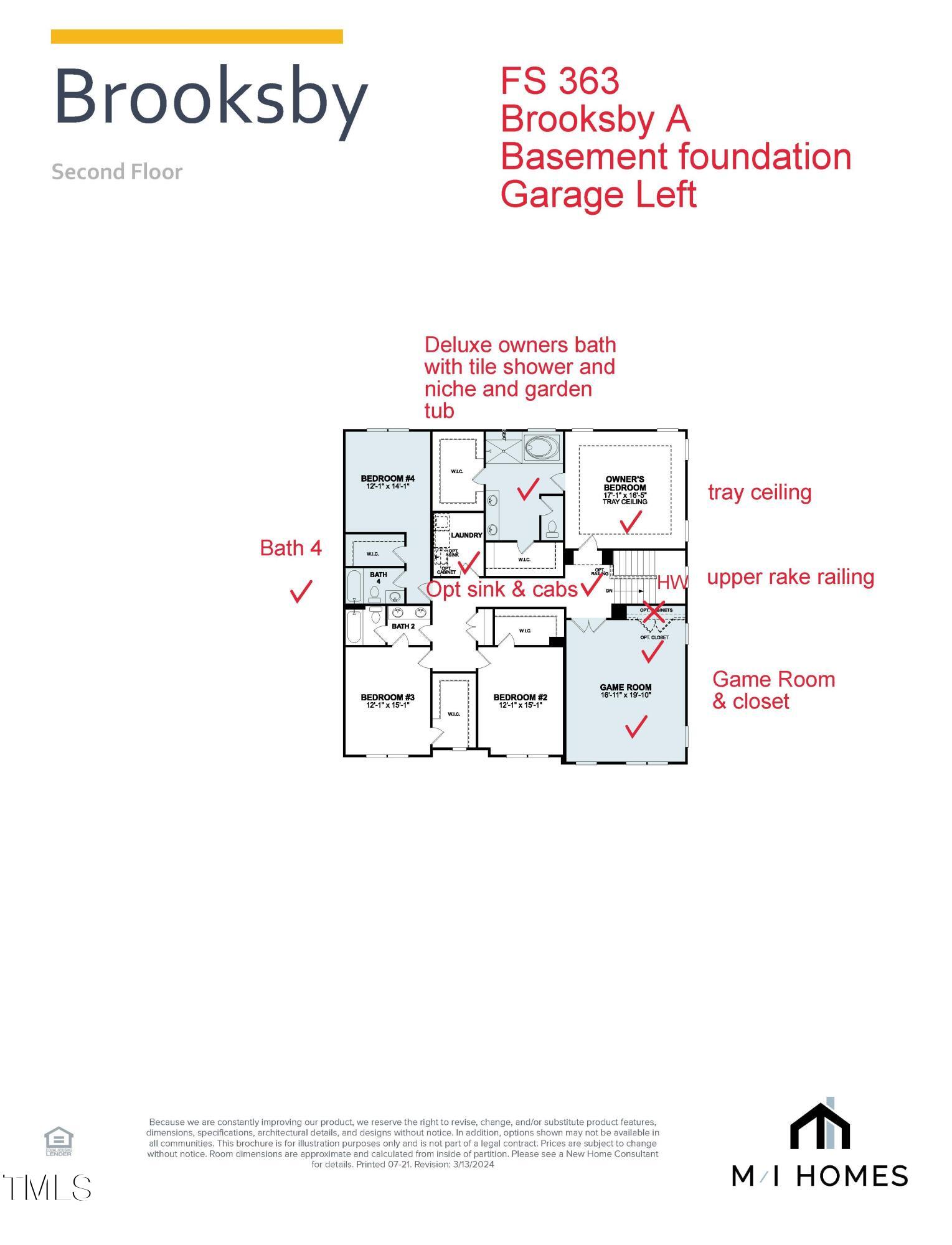 2514 Red Bluff Road, Unit LOT 363 Apex, NC 27502 - Photo 4 of 10 FS 363MLS Brooksby A Basement Contract F