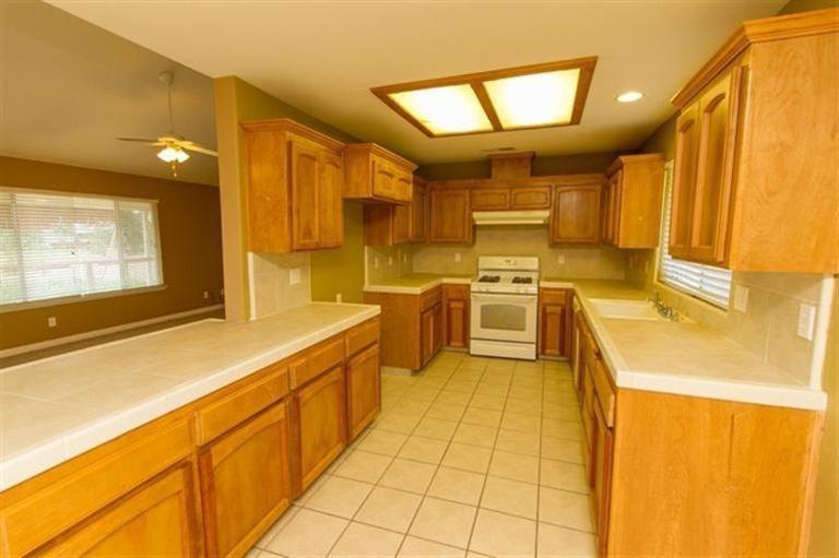 Plenty of kitchen storage and counter space.