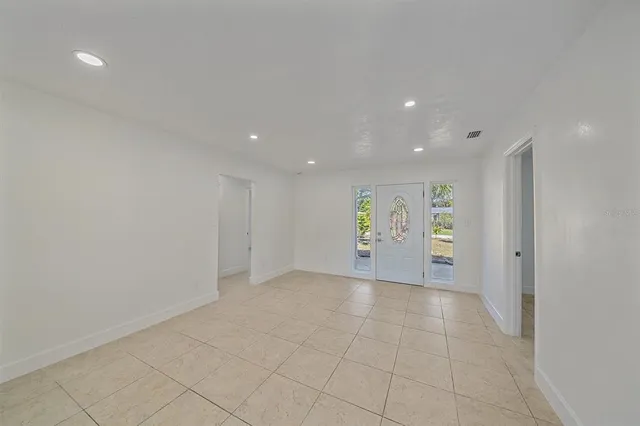 a view of an empty room