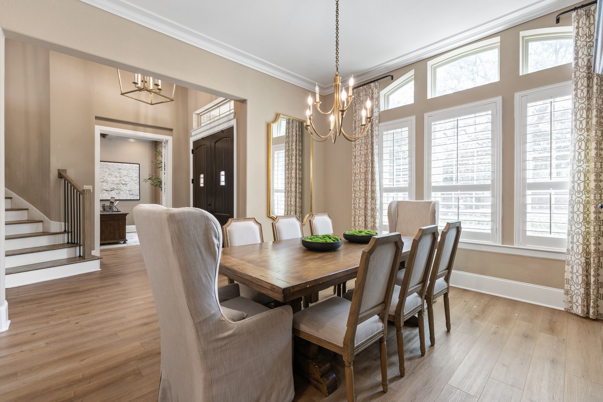2914 Rutherford Pl Court Katy, TX 77494 - Photo 12 of 50 a view of a dining room with furniture window and wooden floor