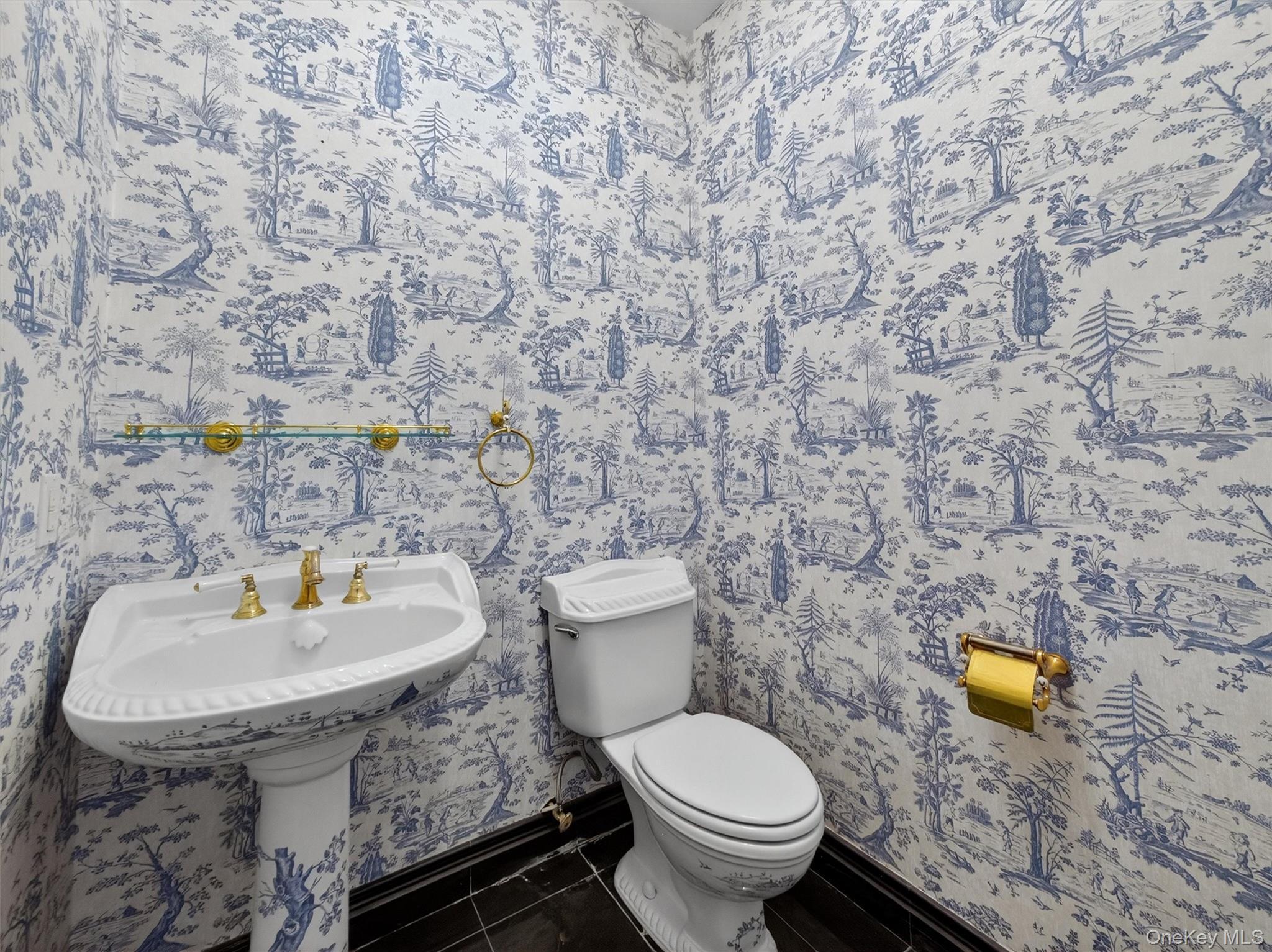 120 East Willow Tree Road Spring Valley, NY 10977 - Photo 14 of 49 Half bath with toilet and tile patterned flooring