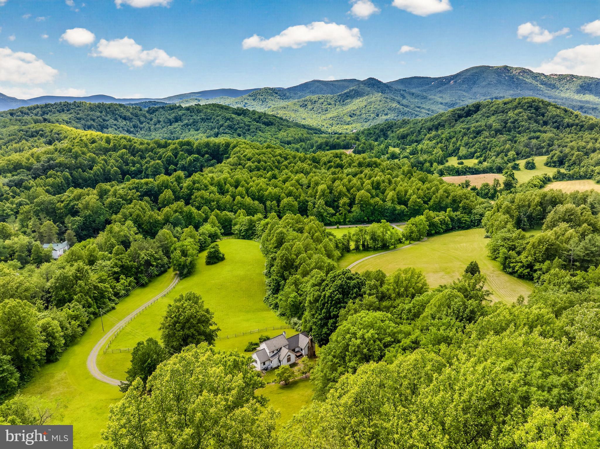 4028 South F T Valley Road Etlan, VA 22719 - Photo 7 of 101 a view of a lush green hillside and a houses